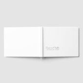 Moderner Personalisierter Name für Hochzeitsschrif Gästebuch (Voll)