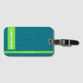 Moderner Personalisierter Name Gepäckanhänger (Vorderseite (Horizontal))