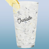 Moderner Personalisierter Name Glas