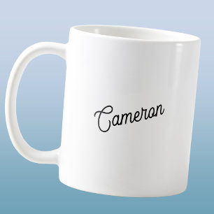 Moderner Personalisierter Name Kaffeetasse