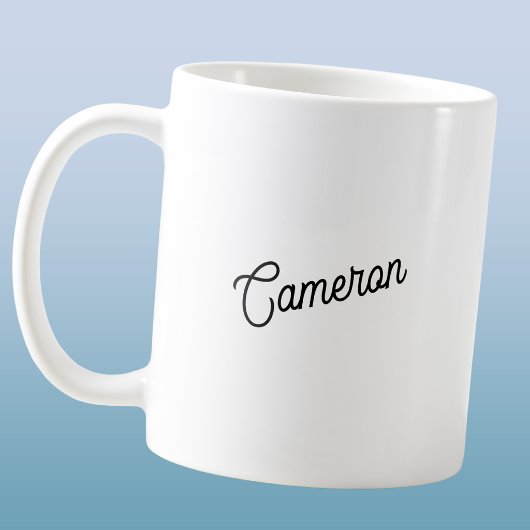Moderner Personalisierter Name Kaffeetasse