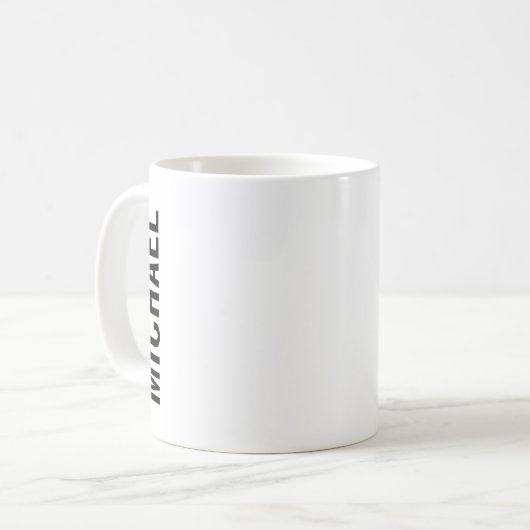 Moderner Personalisierter Name Kaffeezubereitung T Kaffeetasse (Vorderseite Links)