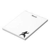Moderner Personalisierter Name Karate / Taekwondo Notizblock (Rotiert)