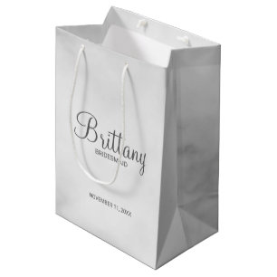 Moderner Personalisierter Name Mittlere Geschenktüte