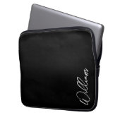 Moderner Personalisierter Name Notebook-Sieb Laptopschutzhülle (Vorderseite Links)