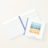 Moderner Personalisierter Name Notizblock (Innenseite)