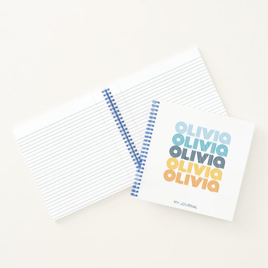 Moderner Personalisierter Name Notizblock (Innenseite)