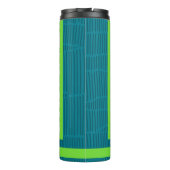 Moderner Personalisierter Name Thermal Tumbler Thermosbecher (Rückseite)