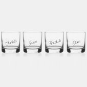 Moderner Personalisierter Name Whiskyglas (Vorderseite)