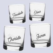 Moderner Personalisierter Name Whiskyglas