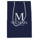 Moderner Personalisierter Navy-Blue-Trauzeuge