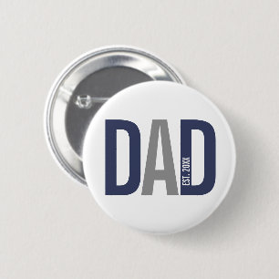 Moderner Personalisierter Navy-Vater etabliert Button