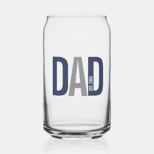 Moderner Personalisierter Navy-Vater etabliert Dosenglas