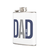 Moderner Personalisierter Navy-Vater etabliert Flachmann (Links)