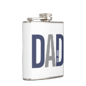 Moderner Personalisierter Navy-Vater etabliert Flachmann (Rechts)