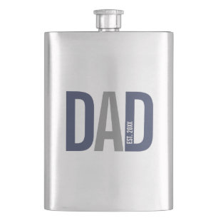 Moderner Personalisierter Navy-Vater etabliert Flachmann