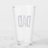 Moderner Personalisierter Navy-Vater etabliert Glas (Rückseite)