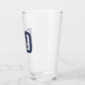 Moderner Personalisierter Navy-Vater etabliert Glas (Links)
