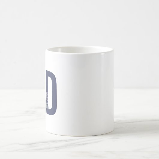 Moderner Personalisierter Navy-Vater etabliert Kaffeetasse (Mittel)