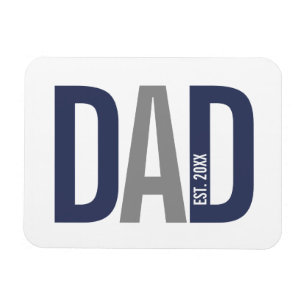 Moderner Personalisierter Navy-Vater etabliert Magnet