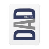 Moderner Personalisierter Navy-Vater etabliert Magnet (Vertikal)