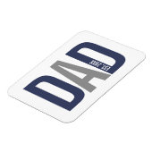 Moderner Personalisierter Navy-Vater etabliert Magnet (Linke Seite)