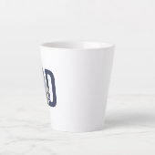 Moderner Personalisierter Navy-Vater etabliert Milchtasse (Vorderseite)