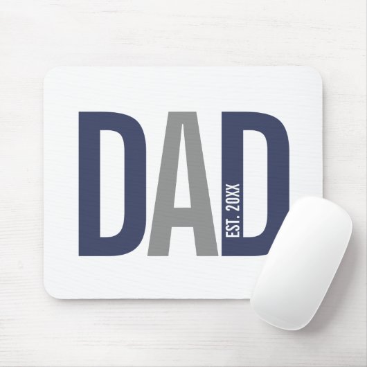 Moderner Personalisierter Navy-Vater etabliert Mousepad (Mit Mouse)