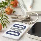 Moderner Personalisierter Navy-Vater etabliert Schlüsselanhänger (Vorderseite rechts)