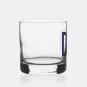 Moderner Personalisierter Navy-Vater etabliert Whiskyglas (Rechts)