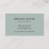 Moderner, Personalisierter persönlicher Goldener R Visitenkarte (Rückseite)