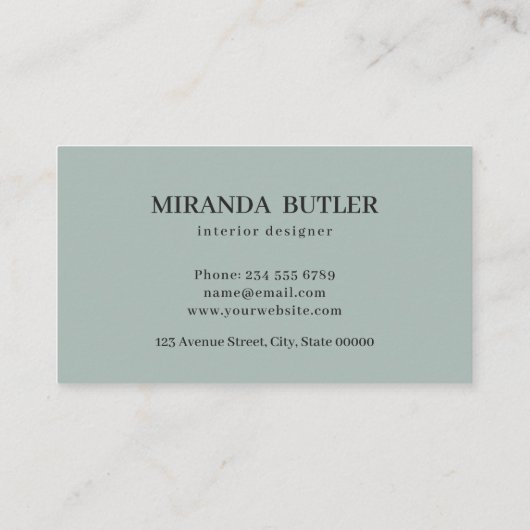 Moderner, Personalisierter persönlicher Goldener R Visitenkarte (Rückseite)