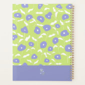 Moderner Personalisierter Planer in Blau und Grün (Rückseite)
