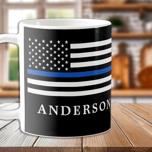Moderner Personalisierter Polizeibeamter für Thin Kaffeetasse