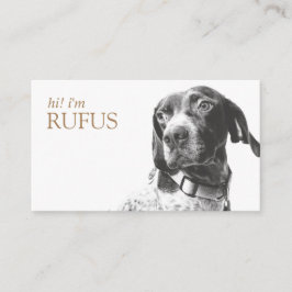 Moderner Personalisierter QR-Code für Ihr Foto Visitenkarte