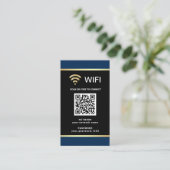 Moderner personalisierter QR-Code Wifi-Netzwerk-Pa Visitenkarte (Stehend Vorderseite)
