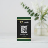 Moderner personalisierter QR-Code Wifi-Netzwerk-Pa Visitenkarte (Stehend Vorderseite)