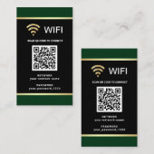 Moderner personalisierter QR-Code Wifi-Netzwerk-Pa Visitenkarte (Vorne/Hinten)
