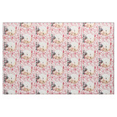 Moderner Personalisierter Roter Wald Ihr Foto Stoff (Fat Quarter (45,7 x 55,9 cm))