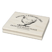 Moderner Personalisierter rustikaler Name mit Lieb Gummistempel (Stempel)