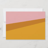 Moderner Personalisierter Senfrosa-Name Mitteilungskarte (Rückseite)