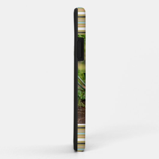 Moderner Personalisierter Streifenname Ihr eigenes Case-Mate iPhone Hülle (Hinten/Rechts)