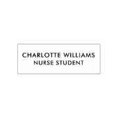 Moderner Personalisierter Studentenname Permastempel (Design)