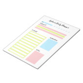 Moderner Personalisierter Tagesplaner Notizblock (angewinkelt)