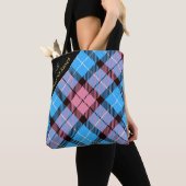 Moderner Personalisierter Tartan-Lehrer Vielen Dan Tasche (Von Nahem)