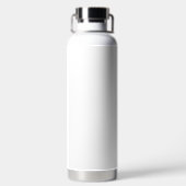 Moderner Personalisierter Text - Weißer Hintergrun Trinkflasche (Rückseite)