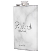 Moderner Personalisierter Trauzeuge für Skripte Flachmann (Links)