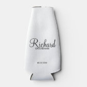 Moderner Personalisierter Trauzeuge für Skripte Flaschenkühler (Vorderseite)