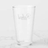 Moderner Personalisierter Trauzeuge für Skripte Glas (Rückseite)