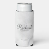 Moderner Personalisierter Trauzeuge für Skripte Selters Dosenkühler (Seltzer Vorderseite)